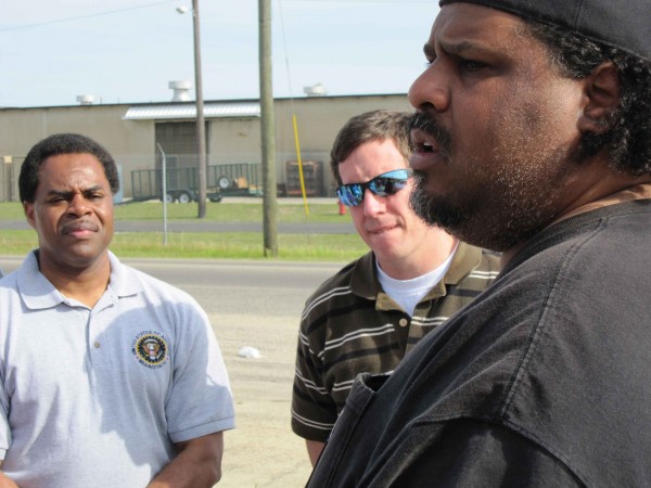 Derrick Evans leads Gulfport tour for federal and state agencies